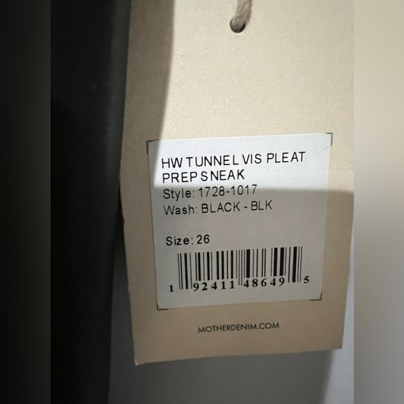 MOTHER High Waisted Tunnel Vision Pleated Prep Pant Size 26 (NWT) - Picture 8 of 14